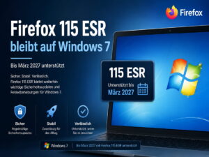 Mozilla verlängert Firefox 115 ESR auf Windows 7 bis März 2027