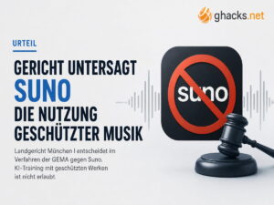 Landgericht München untersagt Suno Nutzung geschützter Musik für KI-Training