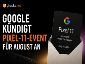Google kündigt Pixel-11-Event für August an