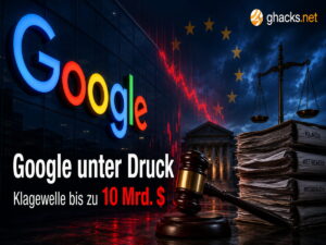 Google droht nach der EU-Strafe eine Klagewelle über bis zu zehn Milliarden Dollar