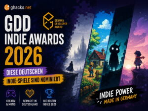 GDD Indie Awards 2026: Diese deutschen Indie-Spiele sind nominiert