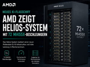 AMD zeigt Helios-System mit 72 MI455X-Beschleunigern