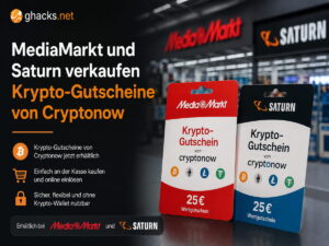 MediaMarkt und Saturn verkaufen Krypto-Gutscheine von Cryptonow