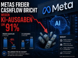 Meta meldet 91 Prozent weniger freien Cashflow wegen KI-Ausbau