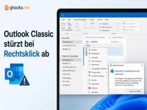 Outlook Classic stürzt bei Rechtsklick ab: Update auf Version 2606 hilft