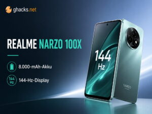 Realme Narzo 100x startet mit 8.000-mAh-Akku und 144-Hz-Display