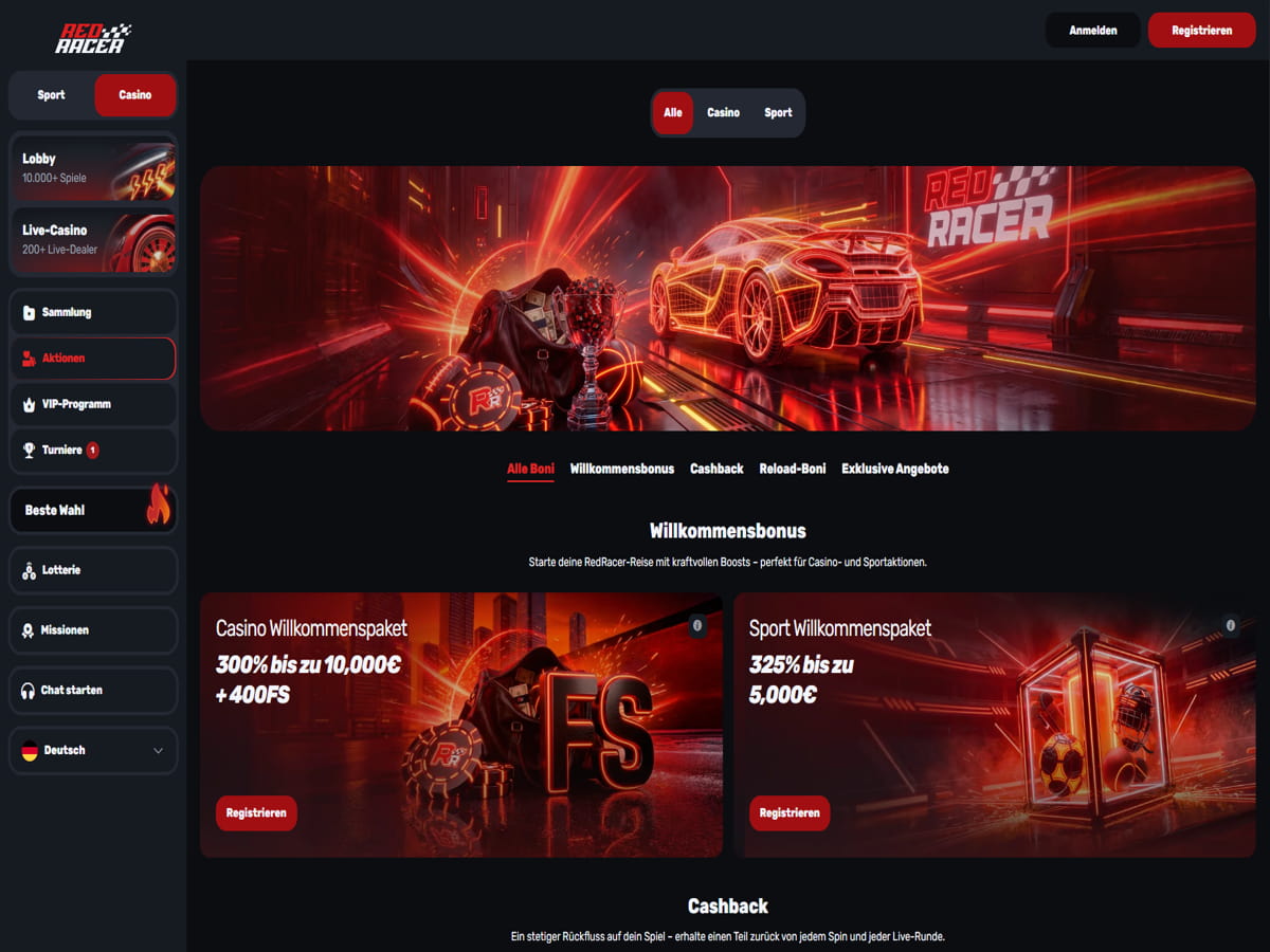 RedRacer Casino