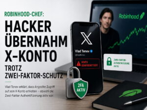 Robinhood-Chef: Hacker übernahm X-Konto trotz Zwei-Faktor-Schutz