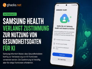 Samsung Health verlangt Zustimmung für KI-Training mit Gesundheitsdaten