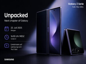 Samsung Unpacked startet morgen: Uhrzeit, Livestream und Galaxy-Z-Serie