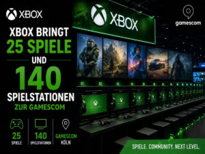 Xbox bringt 25 Spiele und 140 Spielstationen zur Gamescom