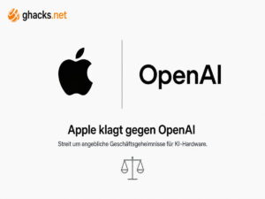 Apple will OpenAIs Hardwarepläne per Gericht bremsen
