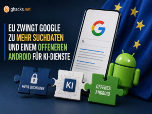EU zwingt Google zu mehr Suchdaten und offenem Android für KI-Dienste