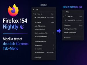 Firefox 154 Nightly: Mozilla testet deutlich kürzeres Tab-Menü