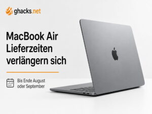 Speicherkrise erreicht Apples MacBook Air