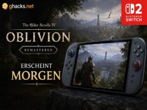 Oblivion Remastered erscheint morgen für Nintendo Switch 2