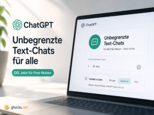 ChatGPT Free bekommt unbegrenzte Text-Chats