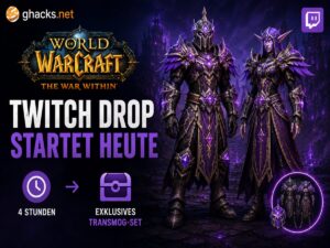WoW Twitch Drop startet heute: Vier Stunden bringen neues Transmog-Set